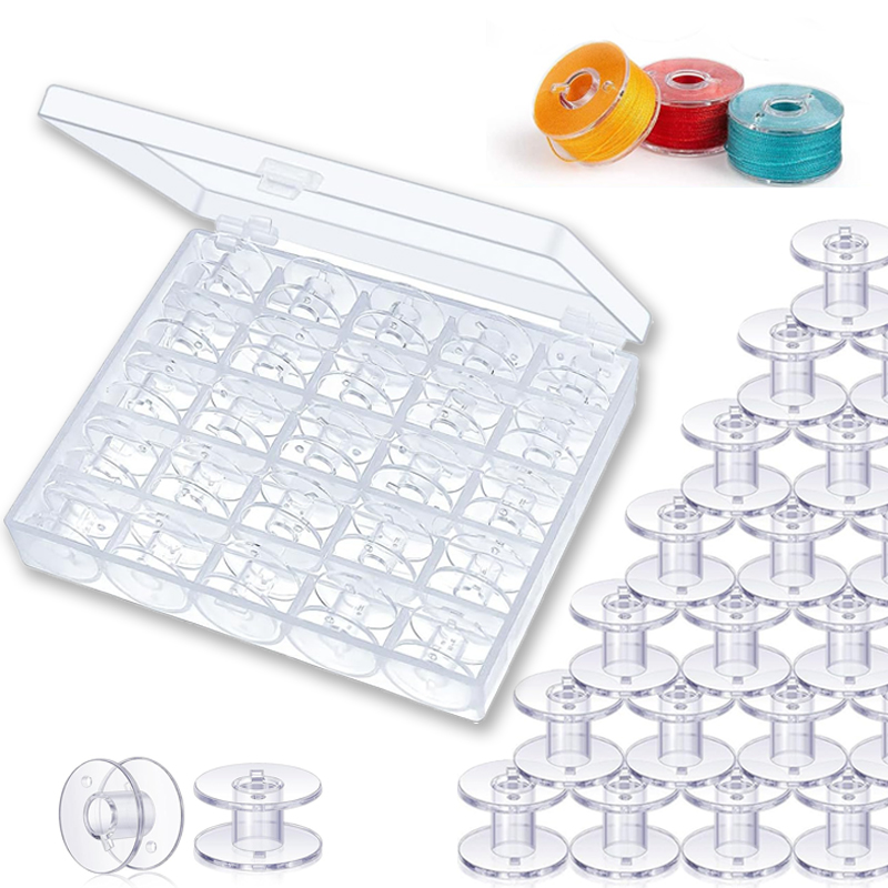 Embroidery Generator - 25 Stück Heimnähmaschine, Bodengewinde, Spulen-Set, Nähzubehör,