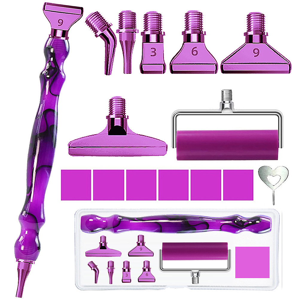 Embroidery Kit Starter - Werkzeugset für Diamantmalerei-Stifte, Stiftspitze aus Metall