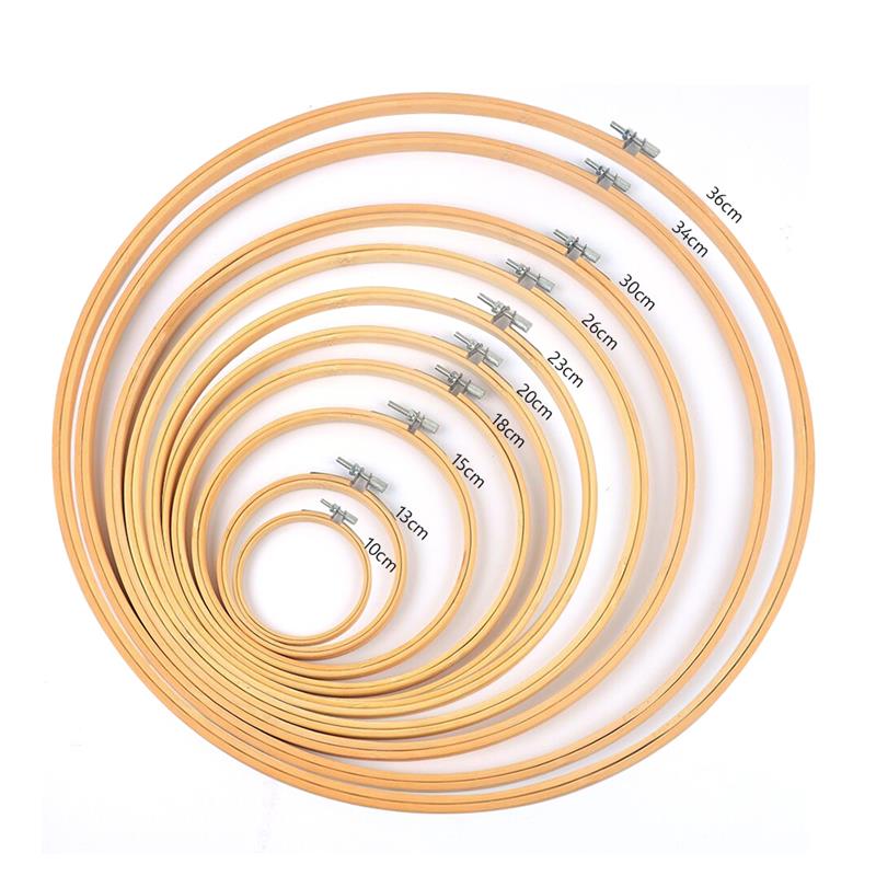 Embroidery Ring Sizes - 10-30CM Bambus Rahmen Stickerei Hoop Ring