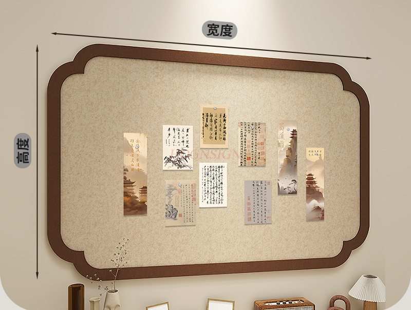 Frame Display Wood - 1 stücke Nationalen stil filz bord