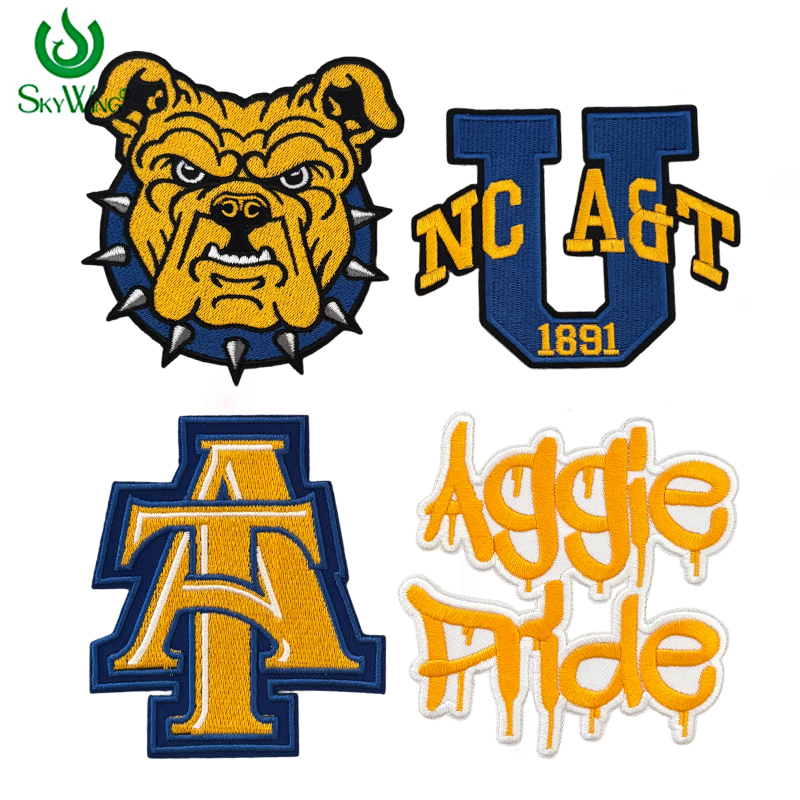 Embroidery University - Gestickter HBCU Aggies-Aufnäher zum Aufbügeln der