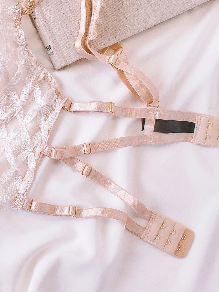 Bestickte Bra lette Mesh sexy  – Embroidery Ring Sizes Bewertung und Preis