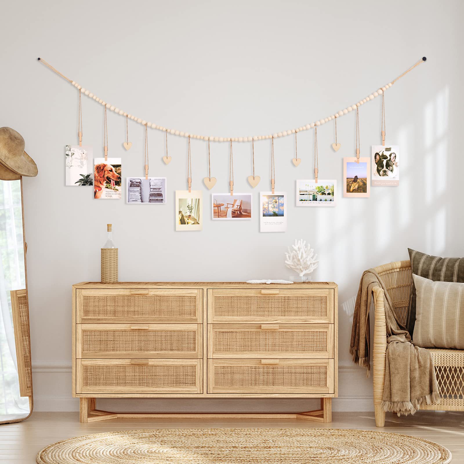 Hängende Foto-Display-Wanddeko – Frame Display Wood Bewertung und Preis