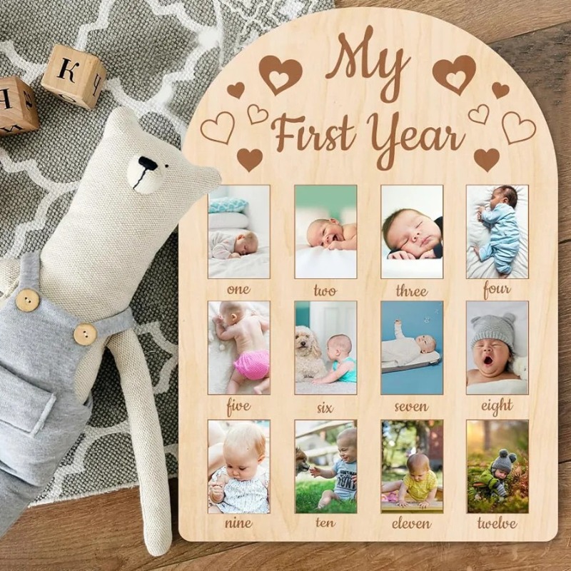 Hölzerner Baby-Gedenkfotorahme – Frame Display Wood Bewertung und Preis