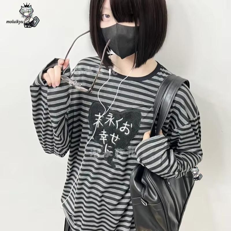 Y2K American Punk Vintage O-Au – Embroidery Knit Bewertung und Preis