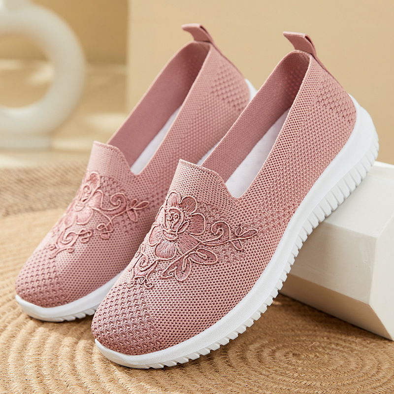 Slip-On-Schuhe mit Blumenstick – Embroidery Knit Bewertung und Preis