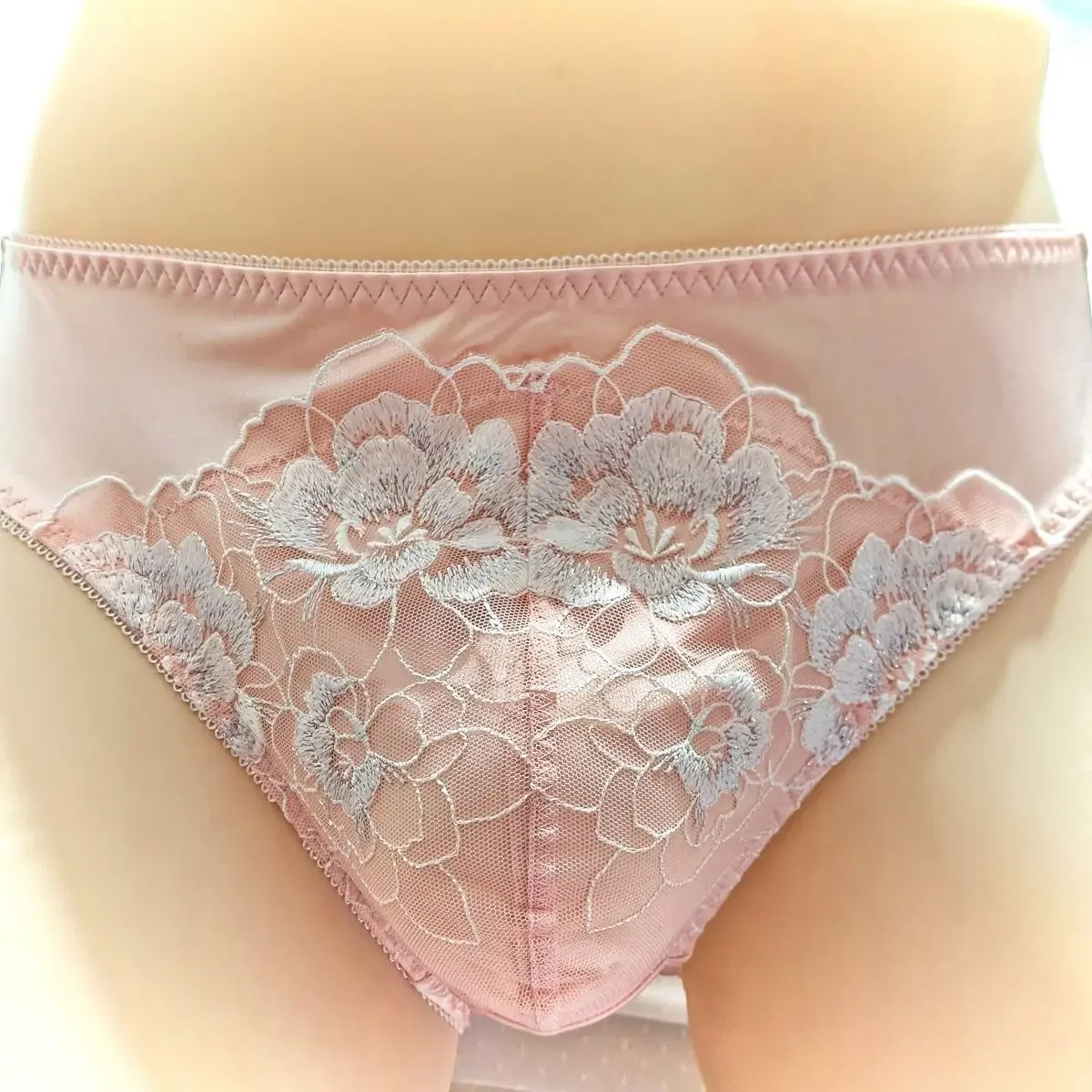 Herren Spitzen-Stickerei Rosa  – Embroidery Knit Bewertung und Preis