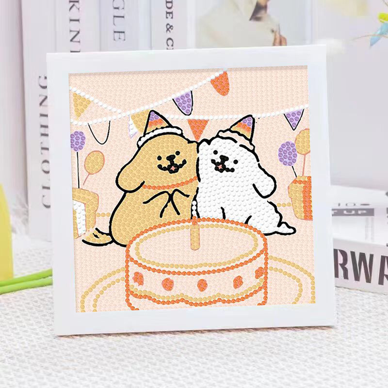 Cartoon-Linienhund Kristall-Di – Embroidery Frame Bewertung und Preis