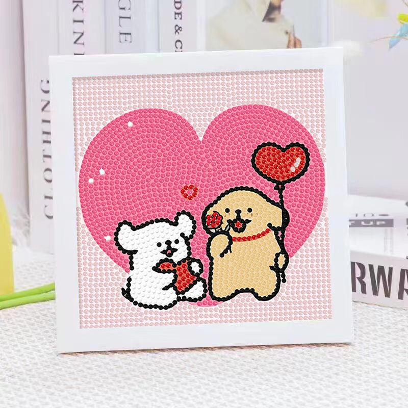 Cartoon-Linienhund Kristall-Di – Embroidery Frame Bewertung und Preis