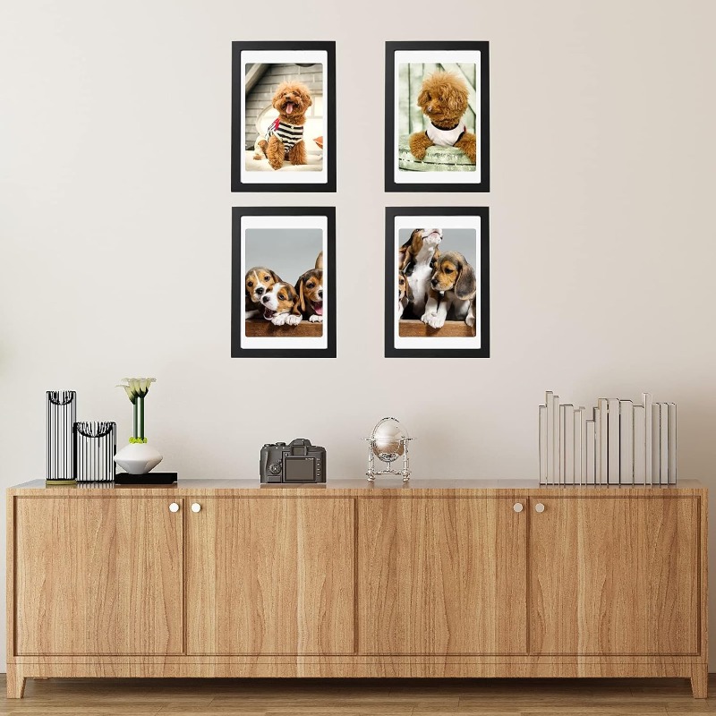 5-teiliges Set A4 schwarze Hol – Frame Display Wood Bewertung und Preis