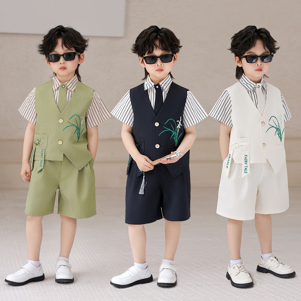 Sommeranzug-Set für Jungen mit – Embroidery Ring Sizes Bewertung und Preis