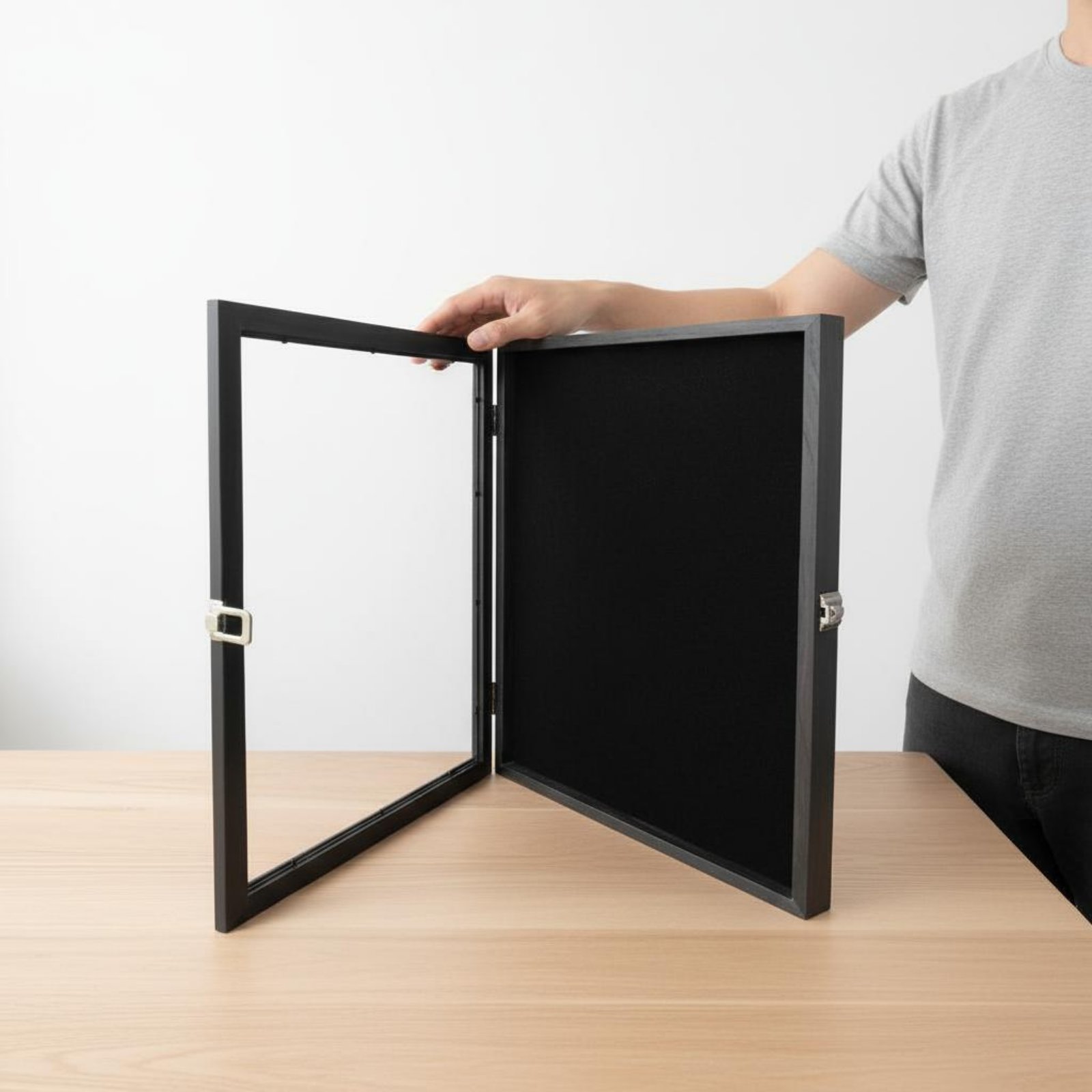 Abzeichen-Präsentationsrahmen  – Frame Display Wood Bewertung und Preis